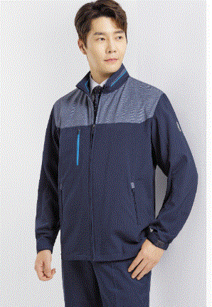 SM-J1801, POLYESTER 100% (고신축사 원단)  ▶ COLOR : NAVY   ▶ S I Z E  : M / L / XL / 2XL / 3XL   ▶ 통기성, 신축성, 형태안정성 등이 뛰어난 소재.  ▶ 사무복과 서비스복 등으로 착용이 가능한 심플한 라인의 고급스러운 점퍼