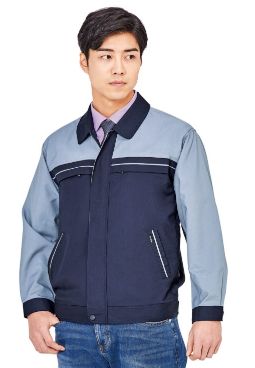 PS-J280 네이비+라이트 그레이, 폴리에스터65%,나이론35%, T/R트로피칼,사이즈 M~4XL,