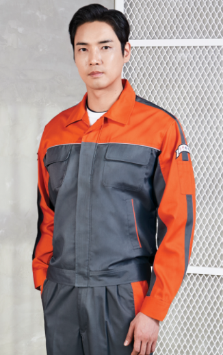 TB-723J / TB-723P 소재	POLYESTER 65%, COTTON 35% 사이즈	상의 : M , L , XL , 2XL , 3XL , 4XL 하의 : 28 , 30 , 32 , 34 , 36 , 38 , 40 색상	GREY/ORANGE (그레이/오렌지) 특징	하의 밑단 벨크로 비죠 / YKK 지퍼 사용