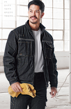 TJS-301(BK) 공구 포켓 블랙 마이크로패딩 겨울 본온작업복,면68%,폴리30%,스판2%, 정전기차단 안감,하의44000원