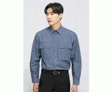UBS402, COTTON 100% 청해지 / 상의 INDIGO BLUE Size: 95~120