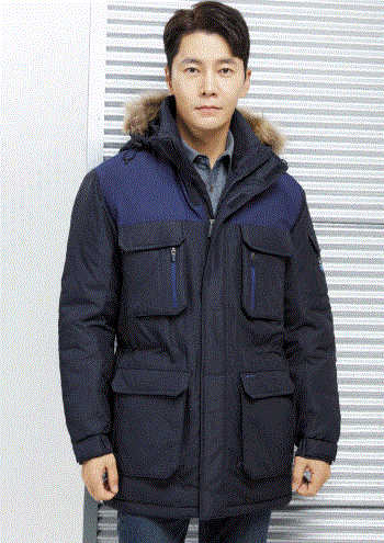 WM–K1601 원단에 얇은 코팅으로 부드러운 촉감, 눈 비에 대한 강한 반발력, POLYESTER 100% COLOR  NAVY SIZE  M, L, XL, 2XL, 3XL, 4XL