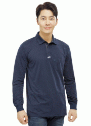 TS–2308, COOL T-SHIRTS 냉감성, 내구성, 활동성, 쾌적한 착용감, POLYESTER 94% / PU 6% COLOR NAVY SIZE  M, L, XL, 2XL, 3XL, 4XL
