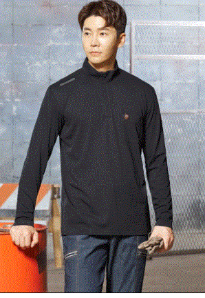 FTS–2402 방염,제전 티셔츠 국내원단 방염제품 성능인증 통과 한국 유럽10회 세탁후 난연성능 정전기 대전방지 성능규정통과