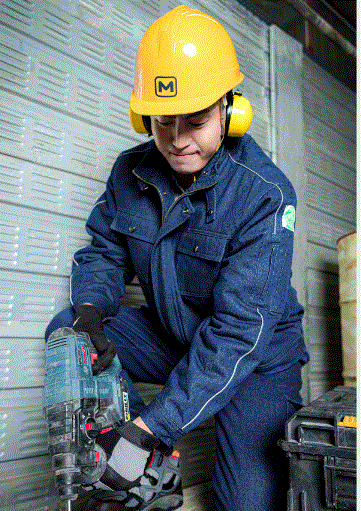 MT-982,상하복,면80%,폴리20%, 방한데님, 손목스넵버튼, 허리밴드, 사이즈 90~120, 바지28~42