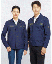 SM-2402 제전복  Fabric POLYESTER 65%. RAYON 35%(T/R 제전원단)  Color NAVY  Size M, L, XL, 2XL, 3XL, 4XL