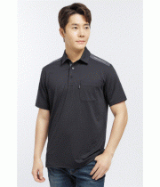 TS-2502 Fabric POLYESTER 100%  Color BLACK / GRAY  Size M, L, XL, 2XL, 3XL, 4XL  1) 신축성,통기성이 좋은 티셔츠 소재 2) 어깨 부분과 단작 내부 배색 처리 3) 어깨 배색 부분 좌,우 야광 전사 처리로 안전성 부여