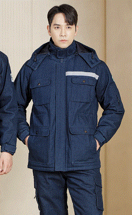 UBS-7003, 싱하복, COTTON 80% POLYESTER 20%, 패딩 청지 상의 BLUE Size: M / L / XL / 2XL / 3XL / 4XL