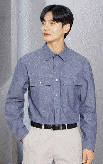 UBS 402 COTTON 100%, 청해지 / 상의 INDIGO BLUE Size: 95~120
