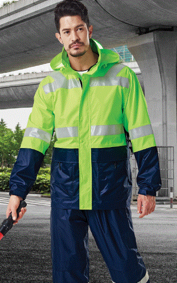 TBS-5001J / 5001P 소재 POLYESTER 100% 사이즈 상하의 세트 : L/29-31 , XL/31-33 , 2XL/33-35 , 3XL/35-57, 4XL/37-39 색상	F.YELLOW(형광 노랑) 특징1	내수압 20,000mm 이상 특징2 EN ISO 20471(유럽 규격)에 적합한 반사띠 사용 특징3 벤틸레이션 처리(통풍 용이)