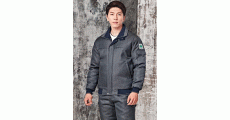 TB-64J / TB-64JP POLYESTER 65%, RAYON 35% 사이즈 상의 : M , L , XL , 2XL , 3XL , 4XL 하의 : 28 , 30 , 32 , 34 , 36 , 38 , 40 색상 GREY (그레이) 특징 정전기 차폐 안감 / 하의 히든 시보리 밑단 / YKK 지퍼 사용 충전재	패딩 (POLYESTER 100%)