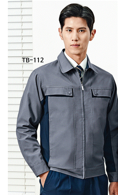 TB-112 , POLYESTER 65%, RAYON 35% 사이즈	M , L , XL , 2XL , 3XL , 4XL 색상	GREY (그레이) 원단	TAK원단 사용 / T/R 트로피컬 특징	YKK 지퍼 사용