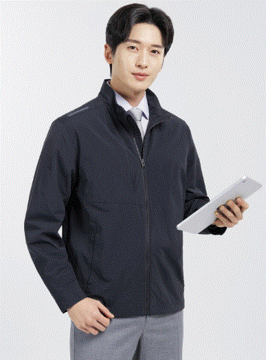 SM-J2601 춘,하복 착용이 용이한 점퍼 스타일  Fabric NYLON 93%, SPAN(PU) 7%  Color NAVY  Size M, L, XL, 2XL, 3XL, 4XL