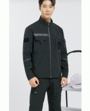 SM-J2602 下. SM-P2602 신축성,안전성,활동성, 내구성이 뛰어난 워크웨어.  Fabric NYLON 52%, RAYON 38%, SPAN(PU) 10%  Color DARK GREY  Size M, L, XL, 2XL, 3XL, 4XL