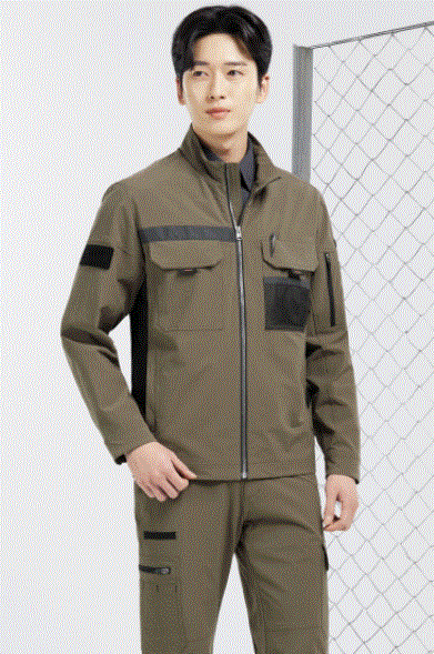 SM-J2603 下. SM-P2603 ,신축성,안전성,활동성, 내구성이 뛰어난 워크웨어.  Fabric NYLON 52%, RAYON 38%, SPAN(PU) 10%  Color DARK BEGIE  Size M, L, XL, 2XL, 3XL, 4XL