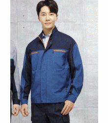 SM - J1402 [특허] 下. SM - P1402 특허제품  Fabric POLYESTER 65% RAYON 35%  Color 上: NAVY/BLUE 下: NAVY  Size 上: M, L, XL, 2XL, 3XL, 4XL 下: 28, 30, 32, 34, 36, 38, 40, 42 inch
