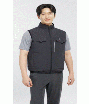 SM-V2601[선풍기 조끼] 강력한 쿨링팬 선풍기 조끼 3단 풍량조절  FABRIC POLYESTER 100%  COLOR DARK GREY  SIZE M,L,XL,2XL,3XL,4XL