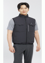 SM-V2601[선풍기 조끼] 강력한 쿨링팬 선풍기 조끼 3단 풍량조절  FABRIC POLYESTER 100%  COLOR DARK GREY  SIZE M,L,XL,2XL,3XL,4XL