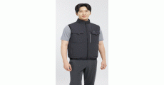 SM-V2601[선풍기 조끼] 강력한 쿨링팬 선풍기 조끼 3단 풍량조절  FABRIC POLYESTER 100%  COLOR DARK GREY  SIZE M,L,XL,2XL,3XL,4XL