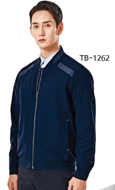 TB-1262 소재	NYLON 88%, SPAN 12% 사이즈M , L , XL , 2XL , 3XL , 4XL 색상	NAVY (네이비) 특징	YKK 파카링방지 지퍼 사용 / 홑겹타입 점퍼