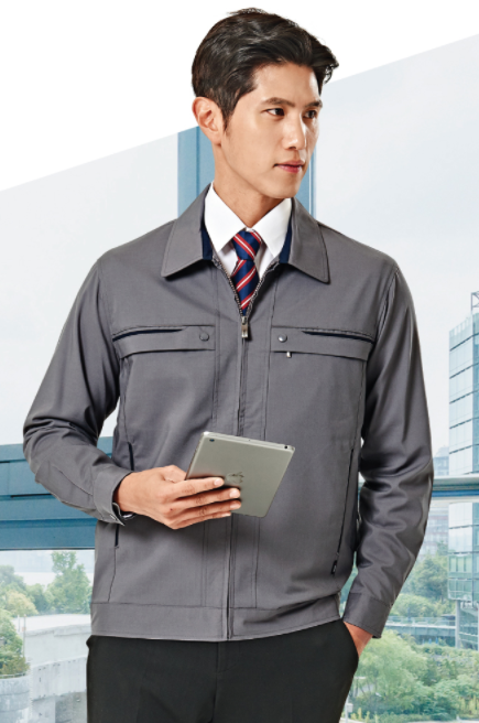 TB-300 소재	POLYESTER 65%, RAYON 35% 사이즈	M , L , XL , 2XL , 3XL , 4XL 색상	D.GREY (다크 그레이) 원단	TAK원단 사용 / T/R 트로피컬 특징	YKK 지퍼 사용