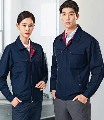 TB-115 소재	POLYESTER 65%, RAYON 35% 사이즈	M , L , XL , 2XL , 3XL , 4XL 색상	NAVY (네이비) 원단	TAK원단 사용 / T/R 트로피컬 특징	YKK 지퍼 사용