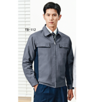 TB-112 소재	POLYESTER 65%, RAYON 35% 사이즈	M , L , XL , 2XL , 3XL , 4XL 색상	GREY (그레이) 원단	TAK원단 사용 / T/R 트로피컬 특징	YKK 지퍼 사용