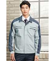 TB-102 소재	POLYESTER 65%, RAYON 35% 사이즈	M , L , XL , 2XL , 3XL , 4XL 색상	GREY (그레이) 원단	TAK원단 사용 / T/R 트로피컬 특징	YKK 지퍼 사용