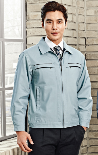 TB-101 소재	POLYESTER 65%, RAYON 35% 사이즈	M , L , XL , 2XL , 3XL , 4XL 색상	L.BLUE (라이트 블루) 원단	TAK원단 사용 / T/R 트로피컬 특징	YKK 지퍼 사용