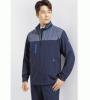 SM-J1801, POLYESTER 100% (고신축사 원단)  ▶ COLOR : NAVY   ▶ S I Z E  : M / L / XL / 2XL / 3XL   ▶ 통기성, 신축성, 형태안정성 등이 뛰어난 소재.  ▶ 사무복과 서비스복 등으로 착용이 가능한 심플한 라인의 고급스러운 점퍼