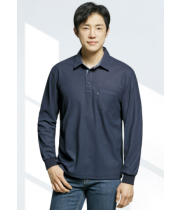 TS–1901, FABRIC POLYESTER 100% COLOR NAVY SIZE M, L, XL, 2XL, 3XL, 4XL  COOLON 수분이 빨리 흡수되고, 신속하게 건조 되도록 설계된 쿨론의 상쾌한 소재