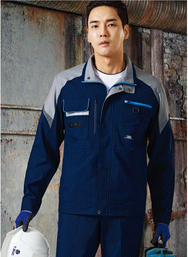 TB-1011J / TB-1011P, 	TB-1011J / TB-1011P 소재	POLYESTER 65%, RAYON 35% 사이즈	상의 : M , L , XL , 2XL , 3XL , 4XL 하의 : 28 , 30 , 32 , 34 , 36 , 38 , 40 색상	NAVY (네이비) 원단	TR 스판 트로피컬 / 잠재권축사 사용 특징	YKK 지퍼 사용