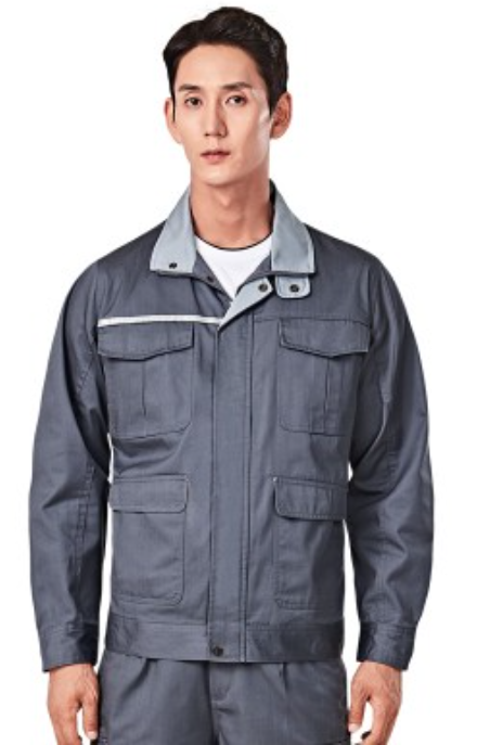 TB-790J / TB-790P, 	TB-790J / TB-790P 소재	POLYESTER 65%, COTTON 35% 사이즈	상의 : M , L , XL , 2XL , 3XL , 4XL 하의 : 28 , 30 , 32 , 34 , 36 , 38 , 40 색상	GREY (그레이) 특징	정전기 차폐원단,YKK 지퍼 사용