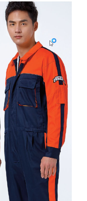 TB-728 소재	POLYESTER 65%, COTTON 35% 사이즈	M , L , XL , 2XL , 3XL , 4XL 색상	NAVY/ORANGE (네이비/오렌지) 특징	하의 밑단 벨크로 비죠 / 앞,허리 투웨이 지퍼 사용 / 일체형