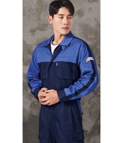 TB-712 소재	POLYESTER 65%, COTTON 35% 사이즈	M , L , XL , 2XL , 3XL , 4XL 색상	NAVY/BLUE (네이비/블루) 특징	하의 밑단 벨크로 비죠 / 앞,허리 투웨이 지퍼 사용 / 일체형