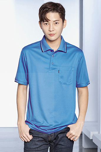 T2	  POLYESTER 100% 국내산 원단, 반팔 BLUE Size: S / M / L / XL / 2XL / 3XL / 4XL