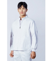 UBS 3131, UBS 3132 POLYESTER 65%, COTTON 35% 위생복 / 상의 / 남여공용 WHITE Size: S, M, L, XL, 2XL, 3XL, 4XL,  POLYESTER 65%, COTTON 35% 위생복, 하의 , 남성용 WHITE Size: 28~40