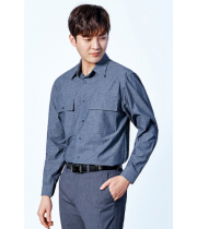 UBS 402	  COTTON 100% 청해지 / 상의 INDIGO BLUE Size: 95~120