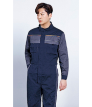 UBS 6060	  POLYESTER 65%, COTTON 35% 상의, 하의 일체형 NAVY Size: M / L / XL / 2XL / 3XL / 4XL