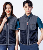 UBS 8910	UBS 5050 NYLON 72%, POLYESTER 28% 조끼 GREY / NAVY