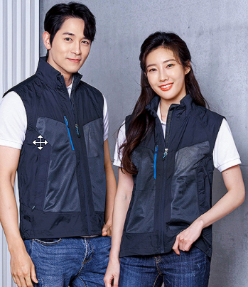 UBS8801	  NYLON 100% 국내산 원단, 조끼 NAVY Size: M / L / XL / 2XL / 3XL / 4XL