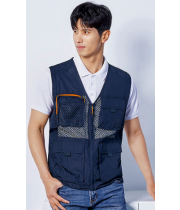 UBS8906	  POLYESTER 100% 조끼 NAVY Size: M / L / XL / 2XL / 3XL / 4XL