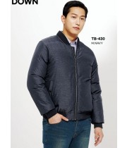 TB-431 멜란지 오리털 블루종, 나이론75%, 폴리25%, M.NAVY, 오리털 충전재, 생활방수, 부드러움