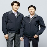 WM-J004(점퍼) •Polyester 65% Rayon 35% (T/R).카라의 체크무늬와 보편적인 작업복