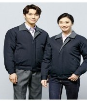 WM-J004(점퍼) •Polyester 65% Rayon 35% (T/R).카라의 체크무늬와 보편적인 작업복