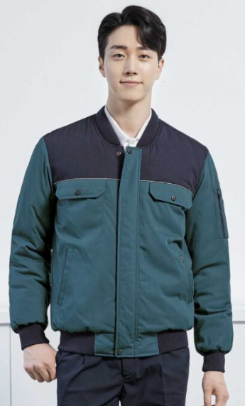 WM-J1704(점퍼),FABRIC : POLYESTER 65% RAYON 35%, •COLOR : DARK GREEN, SIZE : M, L, XL, 2XL, 3XL, 시보리 점퍼