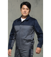 H-JX, Polyester 65% Cotton 35%   C O L O R  회색 (GRAY) / 곤색(NAVY)   S I Z E  M / L / XL / 2XL / 3XL / 4XL / 5XL ‌ ‌ ‌ ‌- 내구성과 불에 저항력이 우수한 면 혼용사를 사용  ‌‌- 가슴 및 등 쪽 재귀반사 파이핑으로 야간 시인성이 좋음  - 스냅을 최소화하고 벨크로를 사용해 험한 현장에서의 불량을 줄임