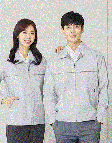 UBS 252,POLYESTER 65%, RAYON 35% 제전복 / 남녀 공용 / 정전기 방지 / 전자파차단 LIGHT GREY Size: S / M / L / XL / 2XL / 3XL / 4XL