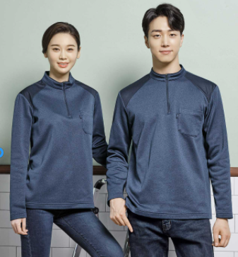 TS–6001 기모소재 티셔츠, 부드럽고 보온성이 뛰어난 기모 원단.        FABRIC  POLYESTER 100% COLOR  NAVY SIZE  M, L, XL, 2XL, 3XL, 4XL