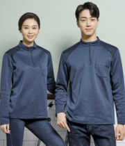 TS–6001 기모소재 티셔츠, 부드럽고 보온성이 뛰어난 기모 원단.        FABRIC  POLYESTER 100% COLOR  NAVY SIZE  M, L, XL, 2XL, 3XL, 4XL